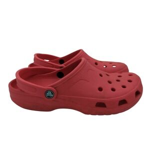 Crocs Classic Red Clogs Size L Men 8 9 Women 10 11 Slip On Shoes